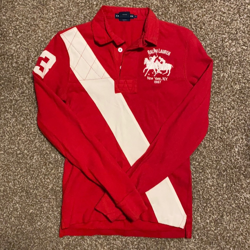 Long sleeve polo shirt